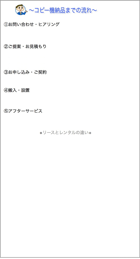 リースとレンタルの違い コピー機はレンタル時代へ!景気回復まで完全サポートこんな時にレンタルコピー機は活躍してます!★本体レンタル料金9,000円より